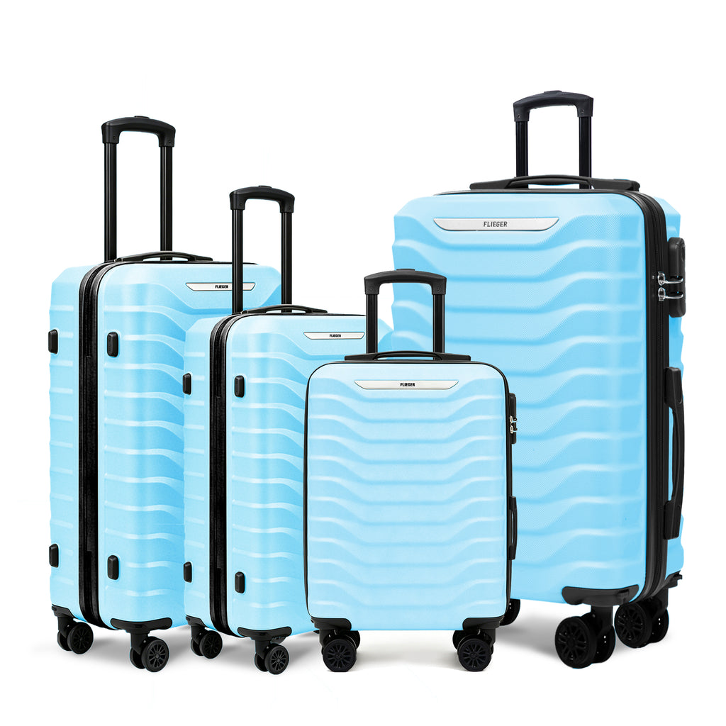 Set valigie ABS 4 pezzi 18/20/26/28 - Azzurro (029)
