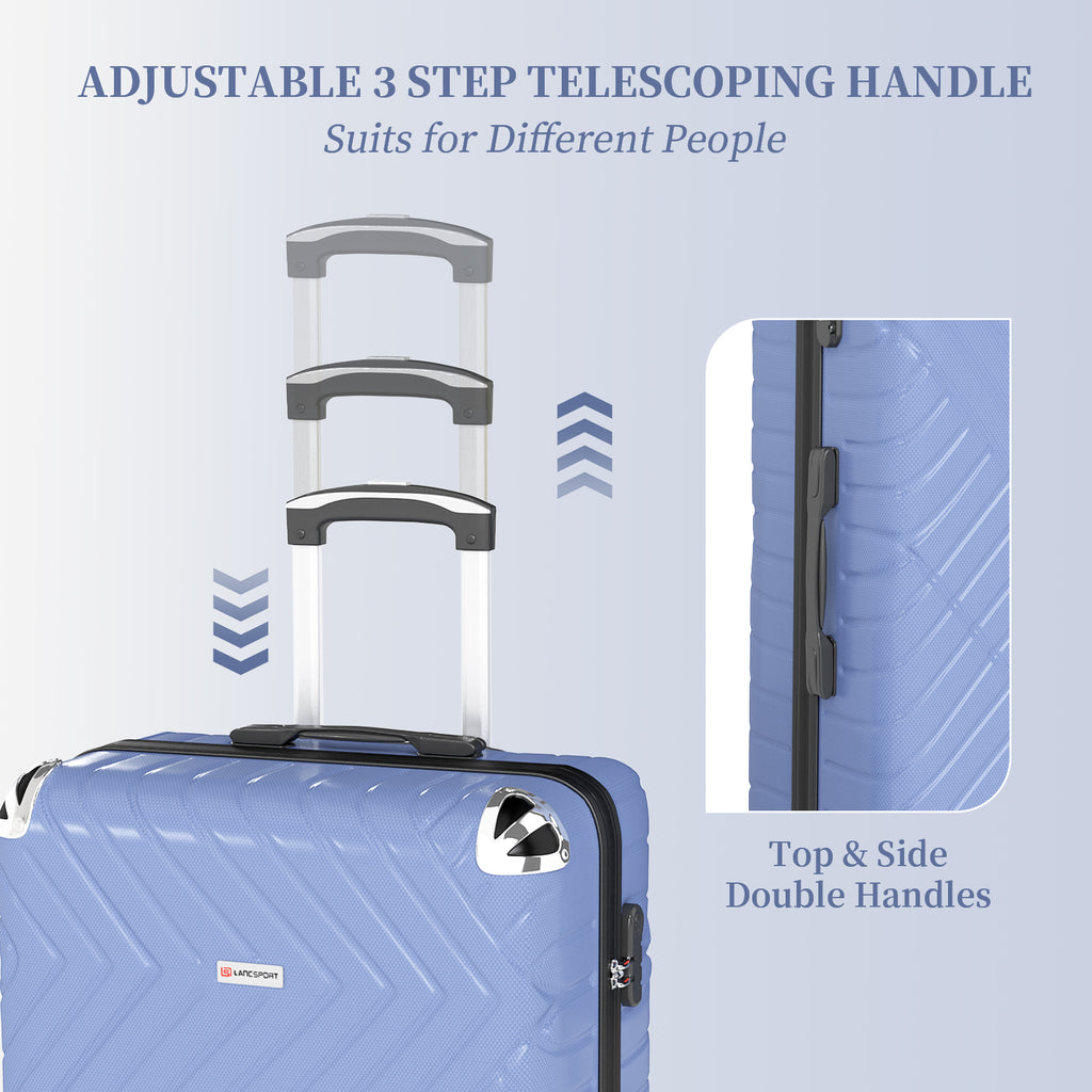 Set valigie in ABS da 5 pezzi (20"/26"/28"/30"/32") – Blu（075）