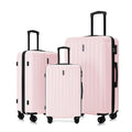 Set valigie ABS 3 pezzi 20/24/28 – Rosa（042）