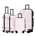 Set valigie ABS 4 pezzi 18/20/26/28 - Rosa (029)