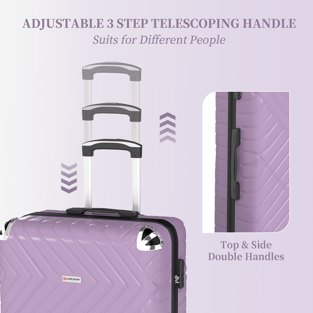 Set valigie in ABS da 5 pezzi (20"/26"/28"/30"/32") – Viola（075）