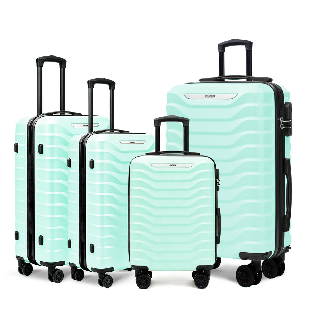 Set valigie ABS 4 pezzi 18/20/26/28 - Verde (029)