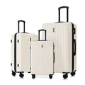 Set valigie ABS 3 pezzi 20/24/28– Beige（042）