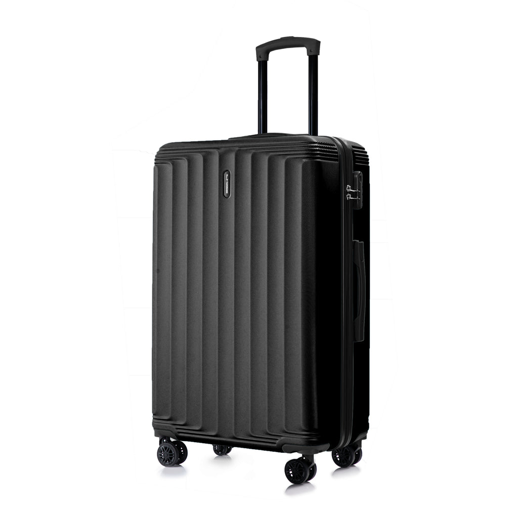 Set valigie ABS 3 pezzi 20/24/28– Nero（042）