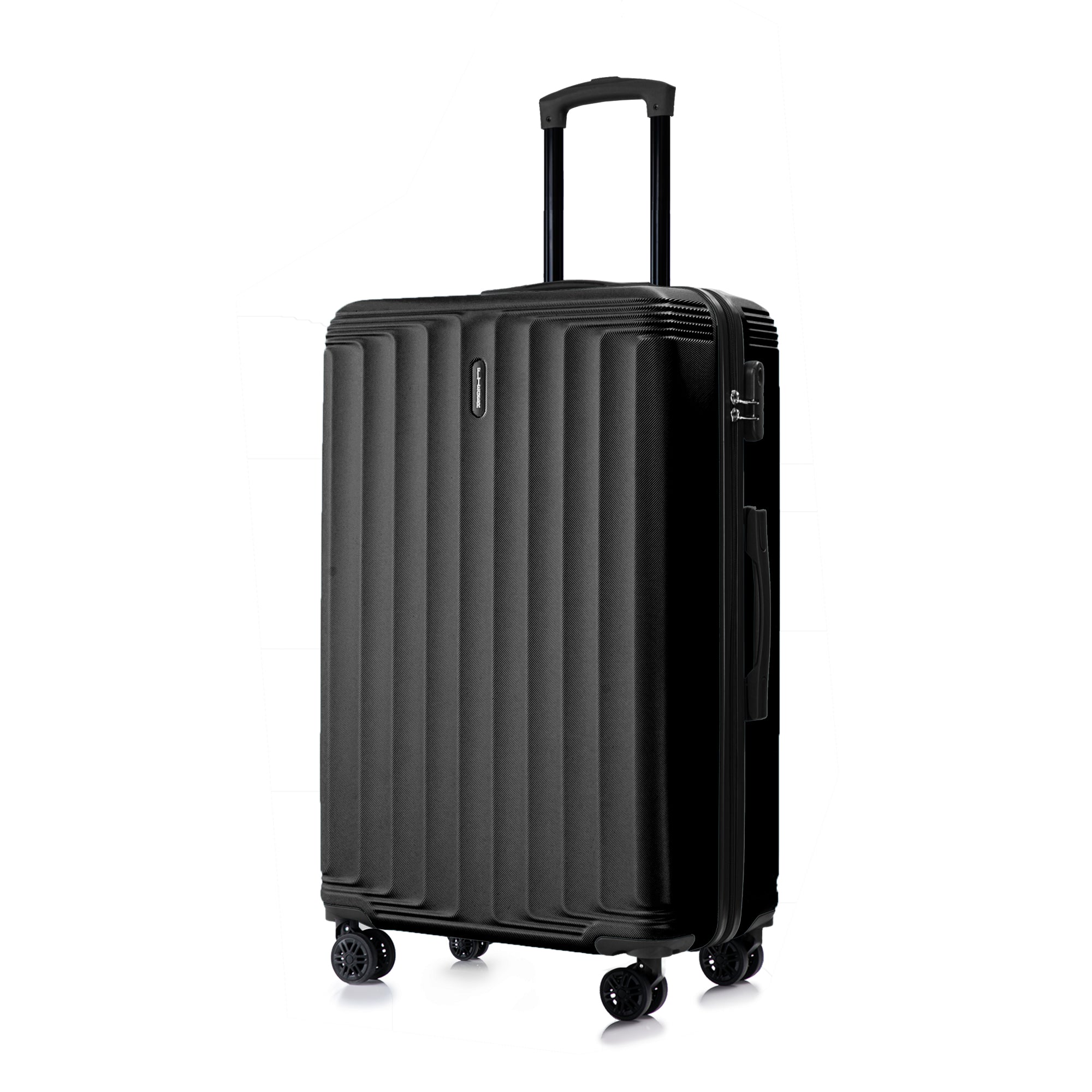 Set valigie ABS 3 pezzi 20/24/28– Nero（042）