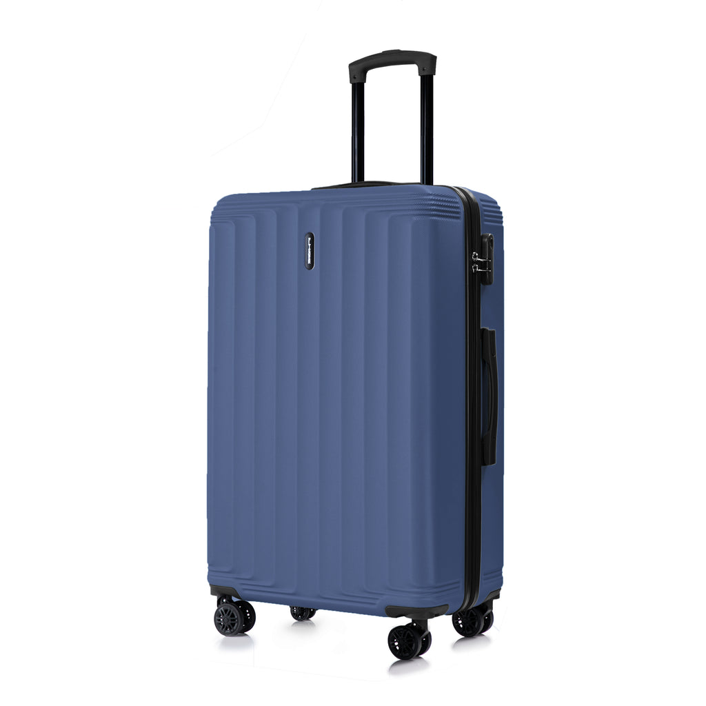 Set valigie ABS 3 pezzi 20/24/28– Blu Scuro（042）