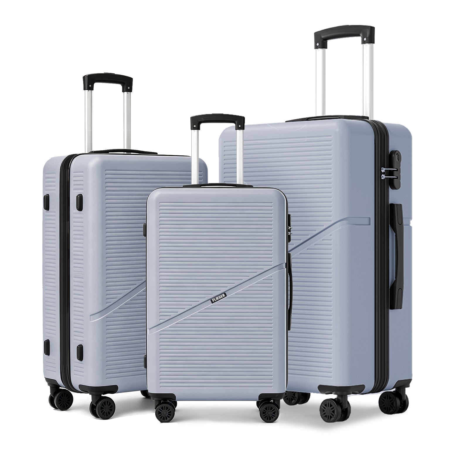 Set 3 Trolley ABS 20/24/28 pollici - Grigio Scuro（041）