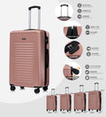 Set 4 Trolley ABS 18/20/24/28 pollici - Oro Rosa (043)